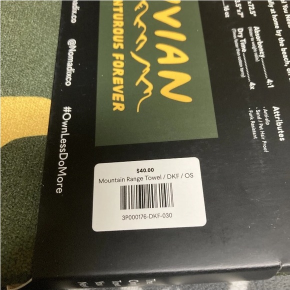 Rivian Nomadix Towel Beach Sand Resistant New $40 30x72.5 Rare Unreleased - Picture 6 of 8